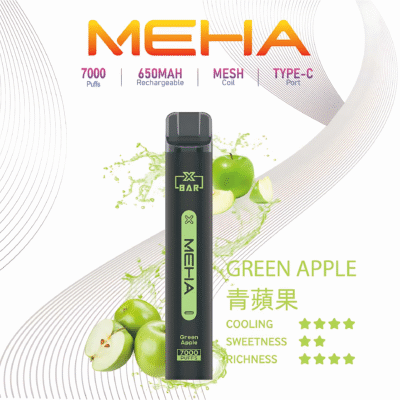 MEHA拋棄式電子煙細節與規格｜Meha Xbar 小黑條 7000 Puf…
